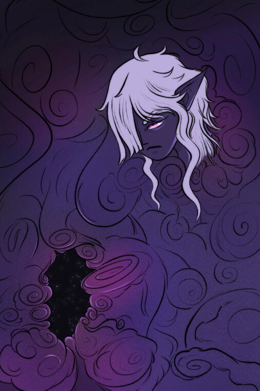 Early concept drawing of Light from Algorithm for Peace (I love you, Dark)